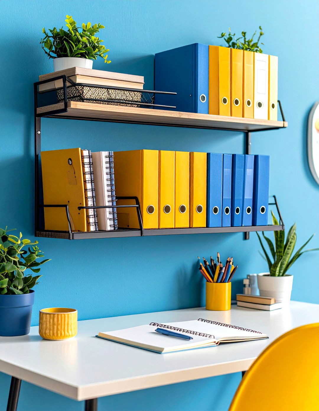 The Wall Mounted File Holder - 30 dorm storage ideas