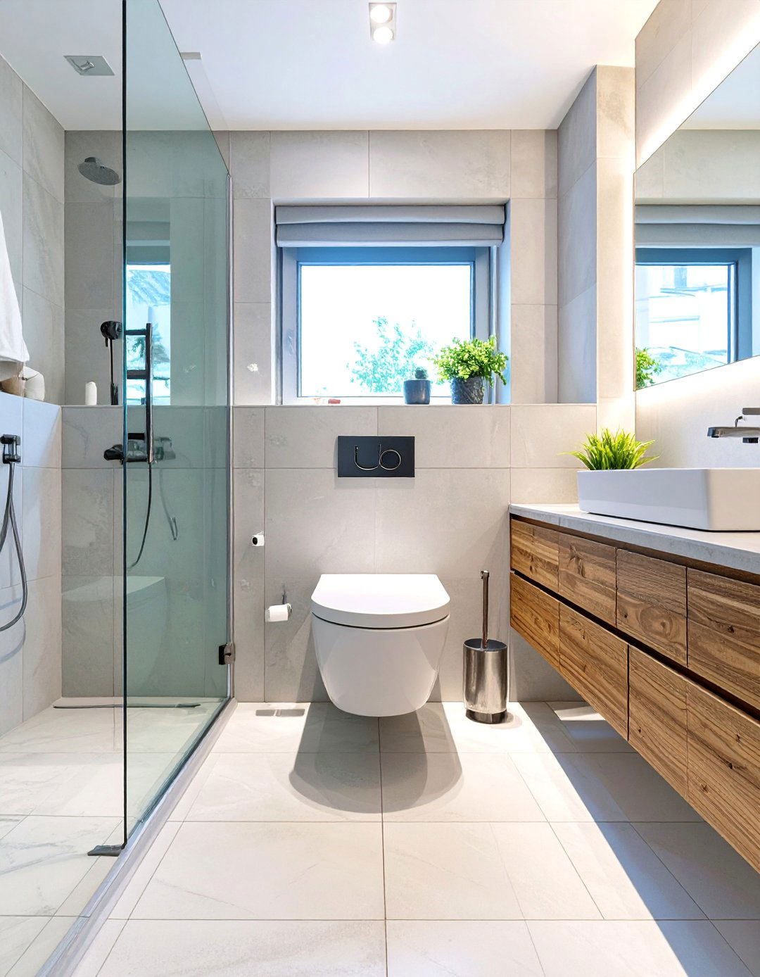 The Wall Mounted Toilet Small Bathroom - 30 budget small bathroom ideas