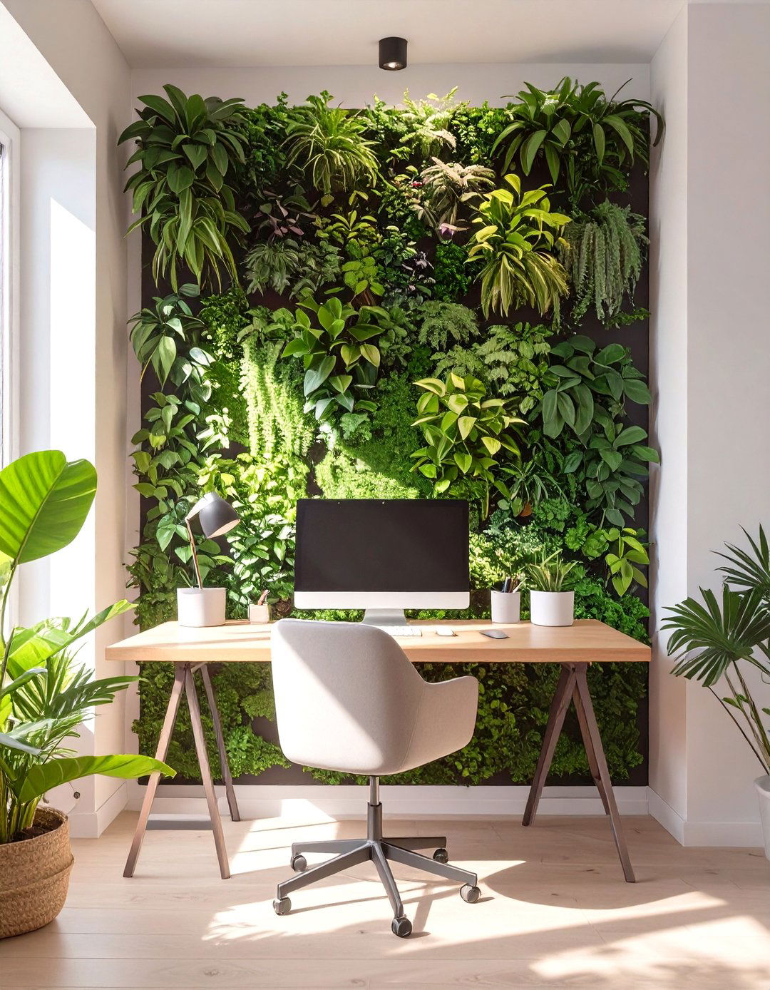 The Wall Mounted Vertical Garden Home Office - 30 ikea home office ideas
