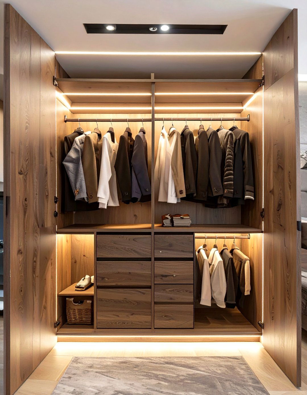 The Wardrobe with Integrated Lighting - 30 built in wardrobe ideas