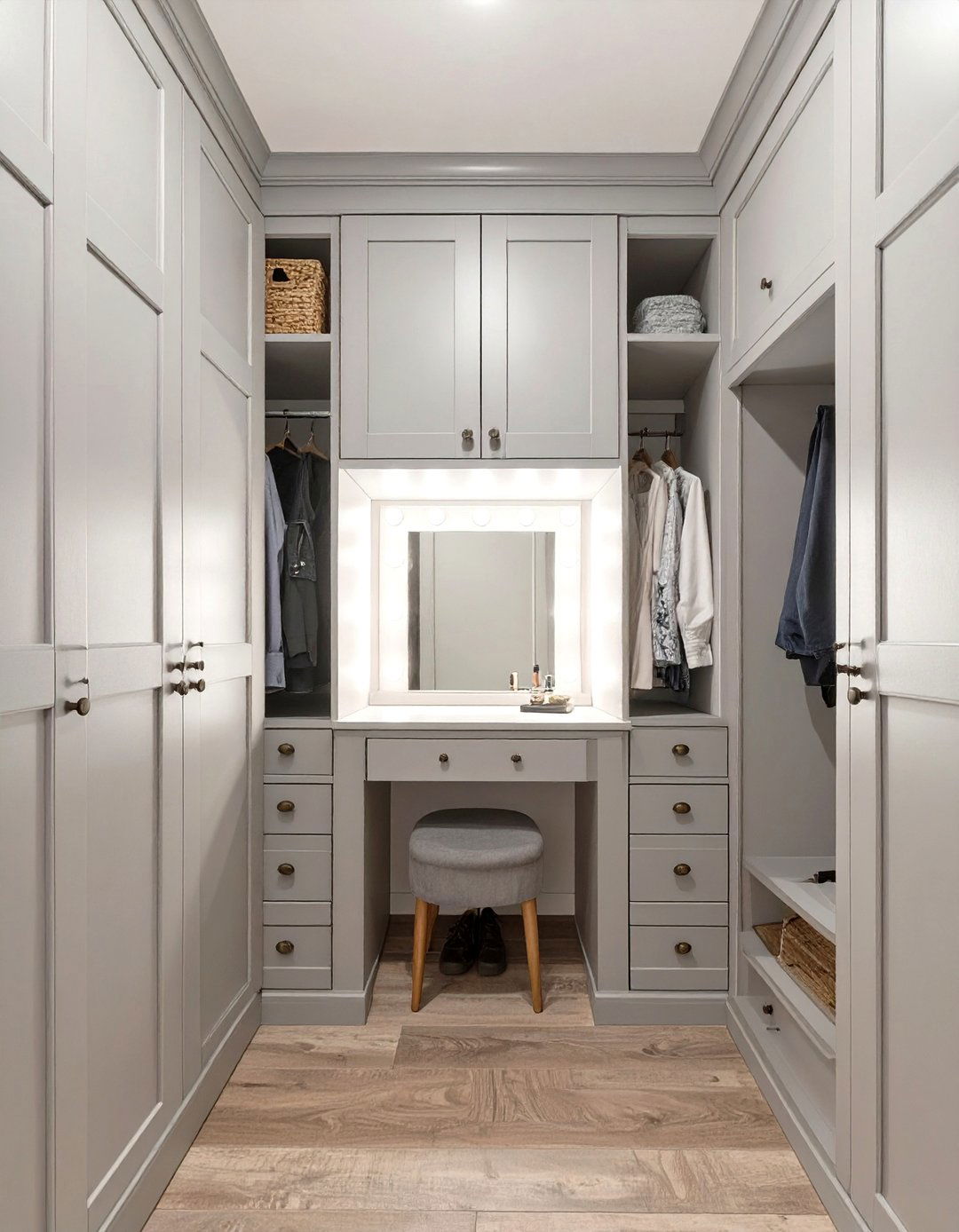The Wardrobe with a Vanity Nook - 30 built in wardrobe ideas