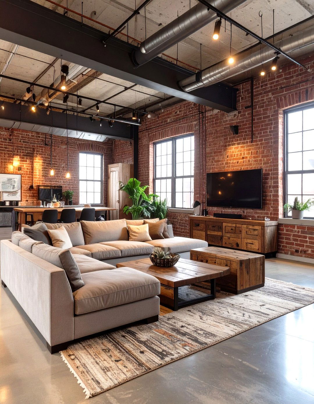 The Warehouse Inspired Entertainment Room - 30 industrial style interior design ideas