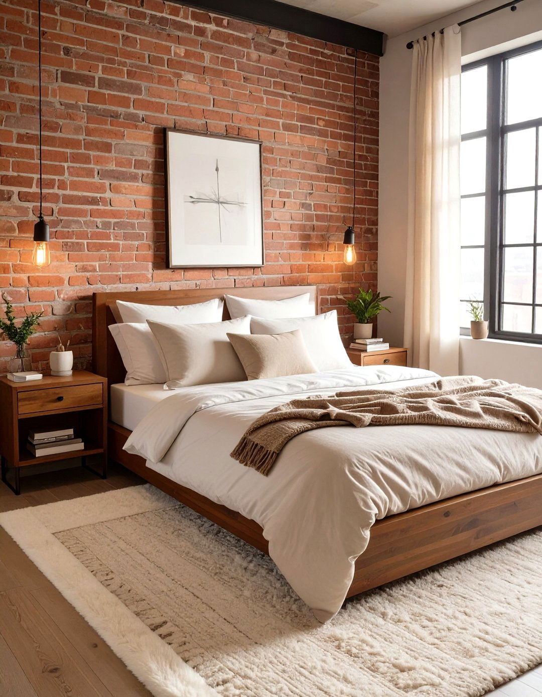 The Warm Industrial Bedroom - 30 luxury modern bedroom ideas