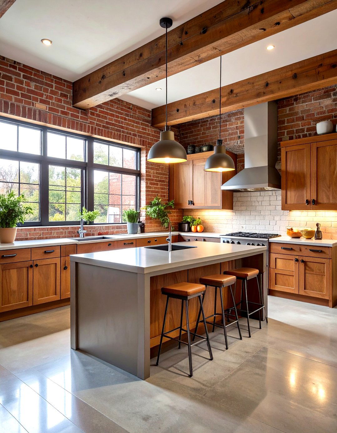 The Warm Industrial Kitchen - 30 kitchen modern designs