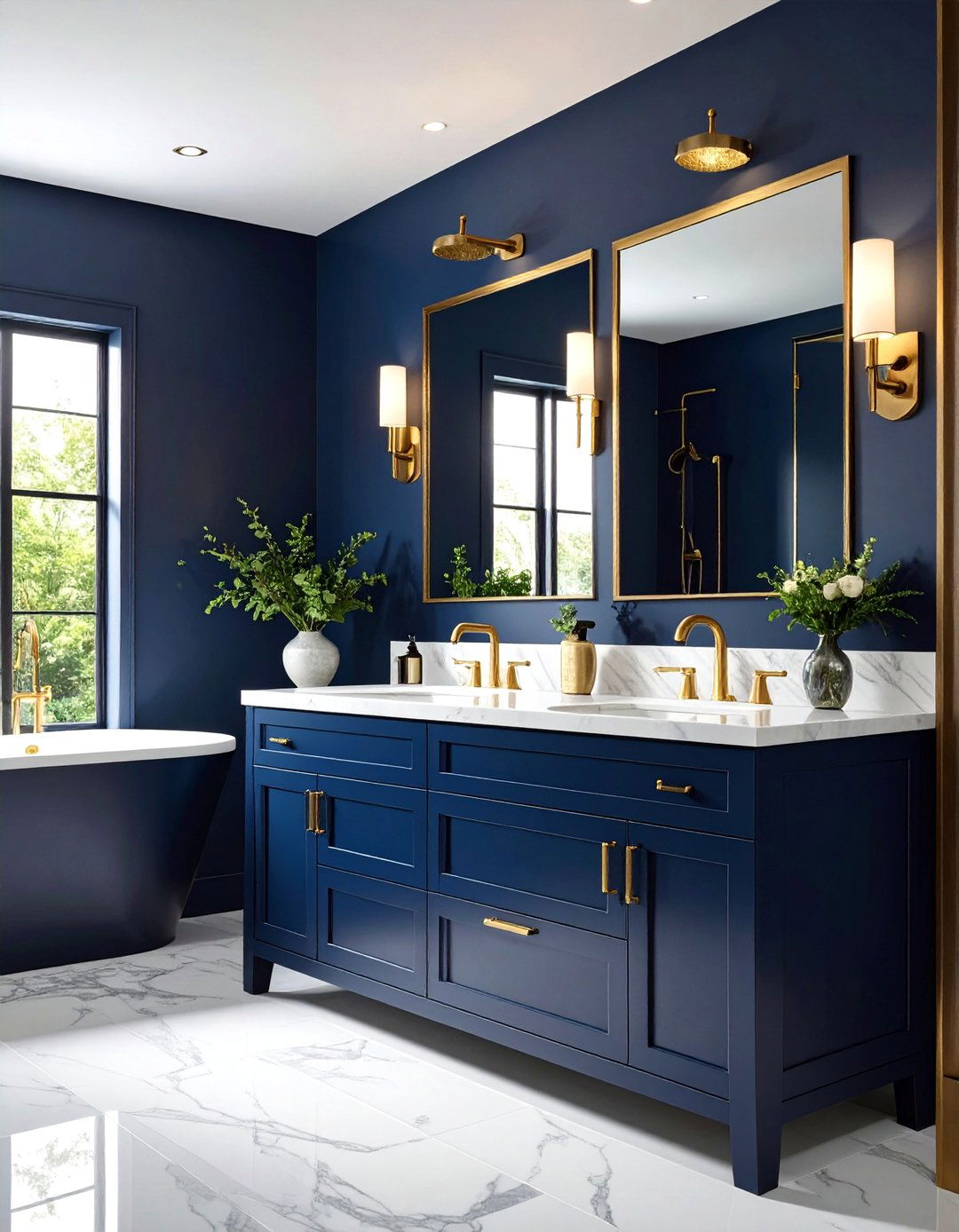 The Warm Metal Accents Bathroom - 30 2025 bathroom ideas