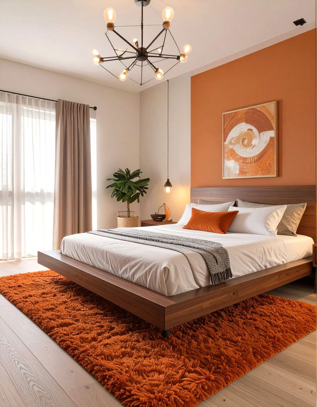 The Warm Mid Century Modern Bedroom - 30 cozy master bedroom ideas