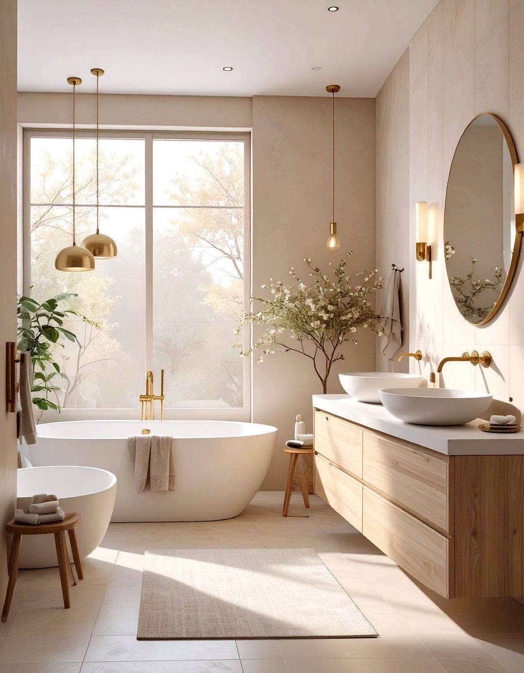 The Warm Minimalist Bathroom - 30 minimalist bathroom ideas