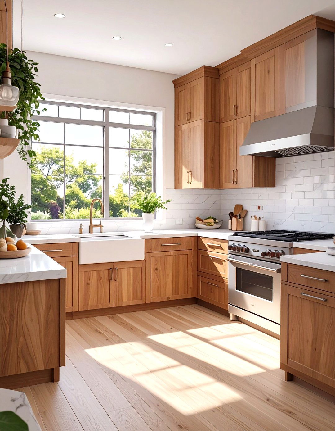 The Warm Modern Kitchen with Wood Tones - 30 modern kitchen decor ideas