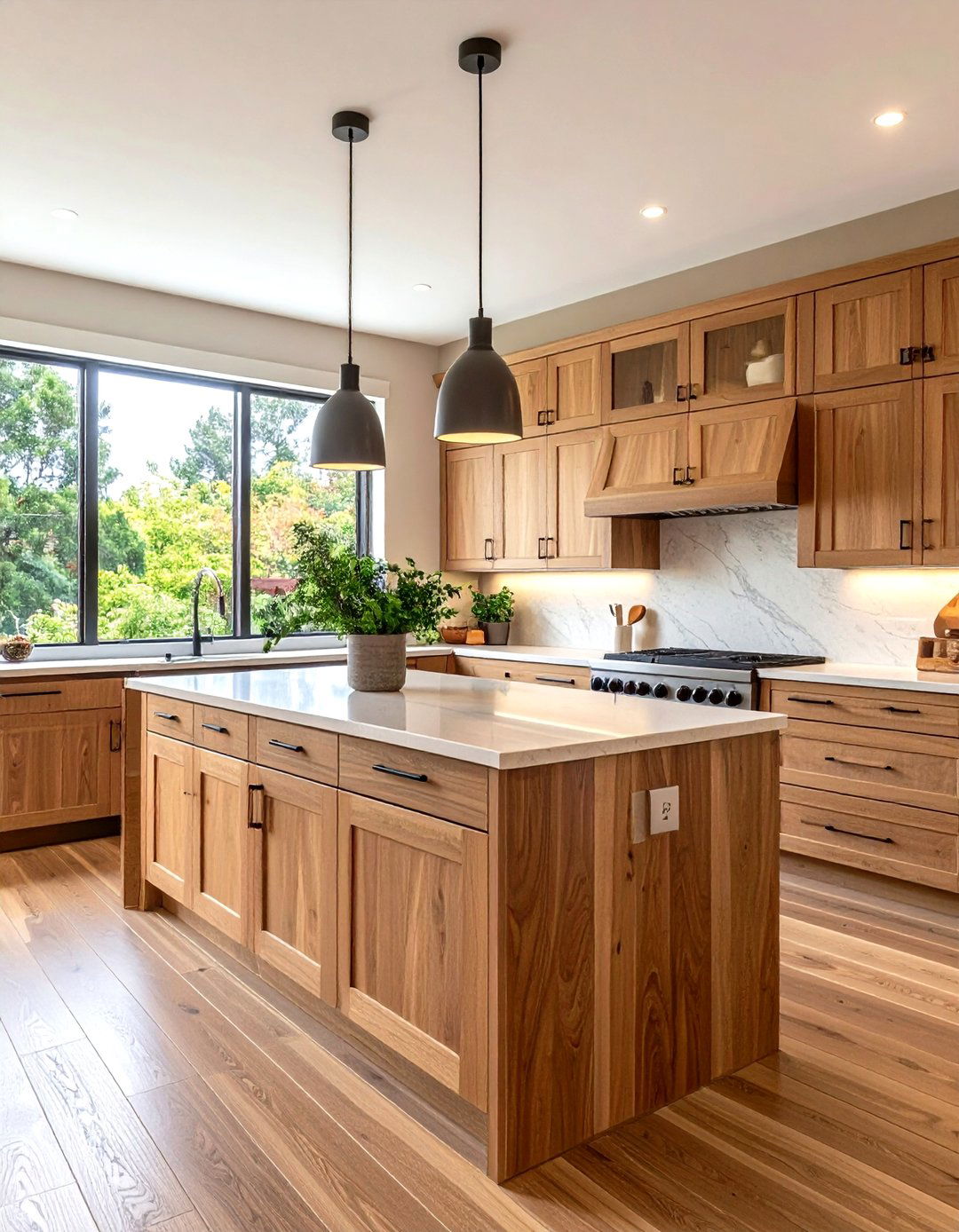 The Warm Wood Cabinetry Kitchen - 30 kitchen remodel ideas 2025