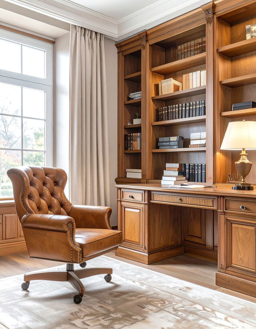 The Warm Wood Paneled Study - 30 cozy interior design ideas