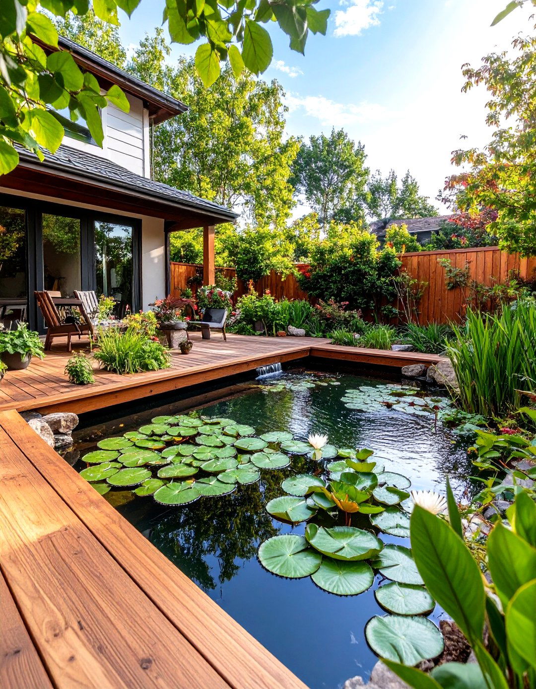 The Water Garden and Pond Focus - 30 backyard layout ideas