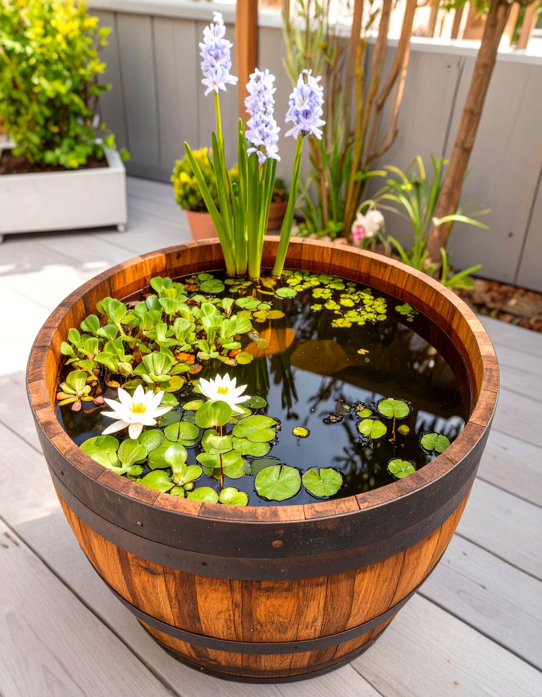 The Water Garden in a Container - 30 container garden ideas