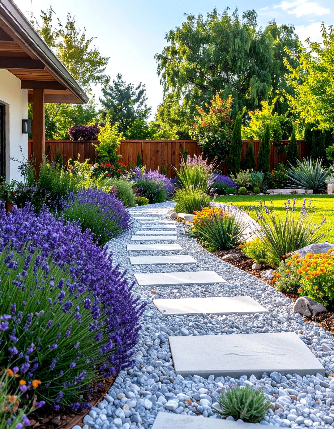 The Water Wise Gravel Front Yard - 30 front yard ideas