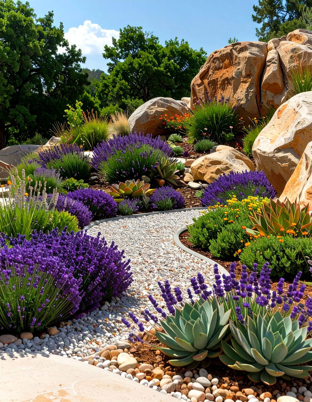The Water Wise Gravel Garden - 30 modern rock garden ideas