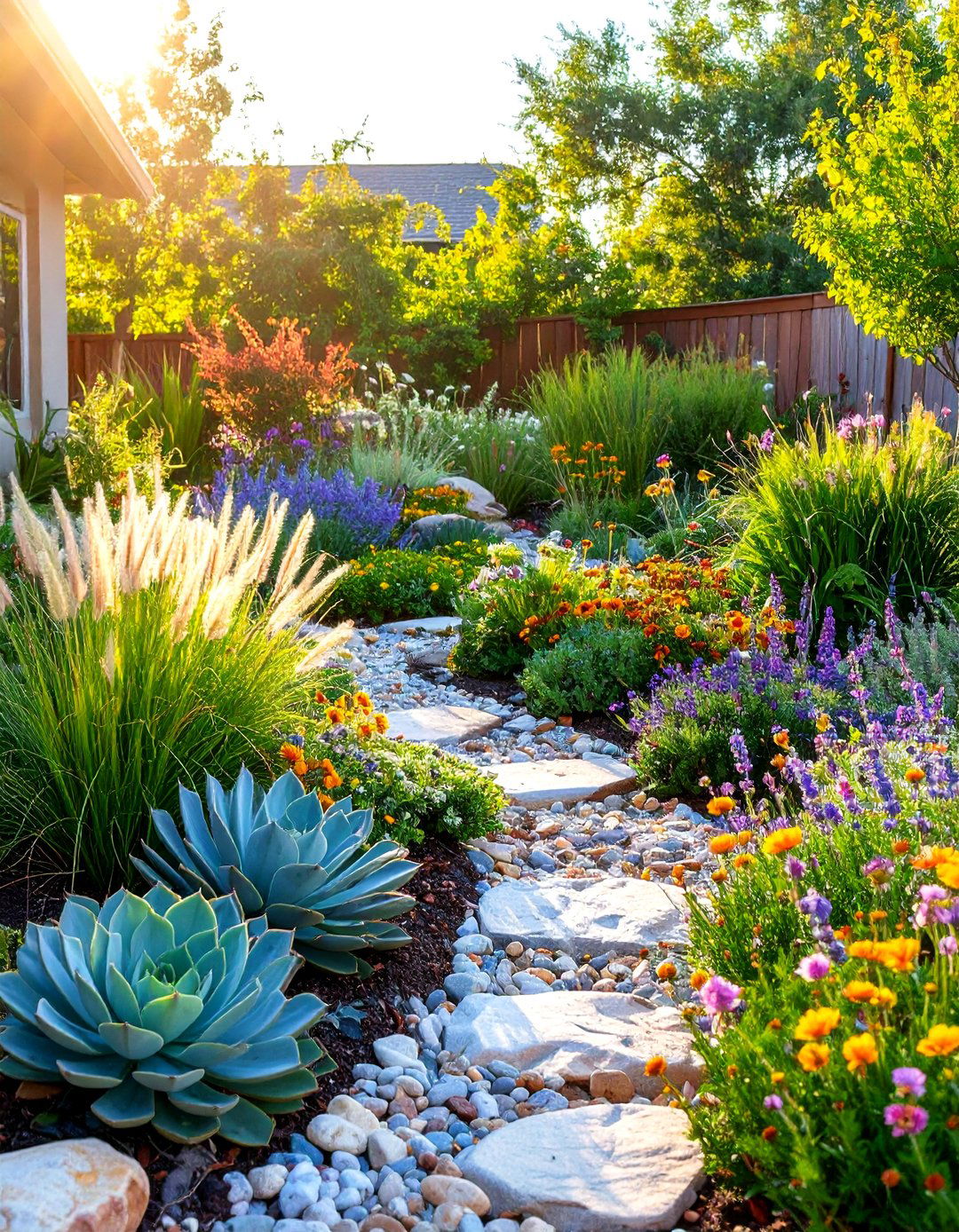 The Water Wise Xeriscape Garden - 30 garden ideas for front yard