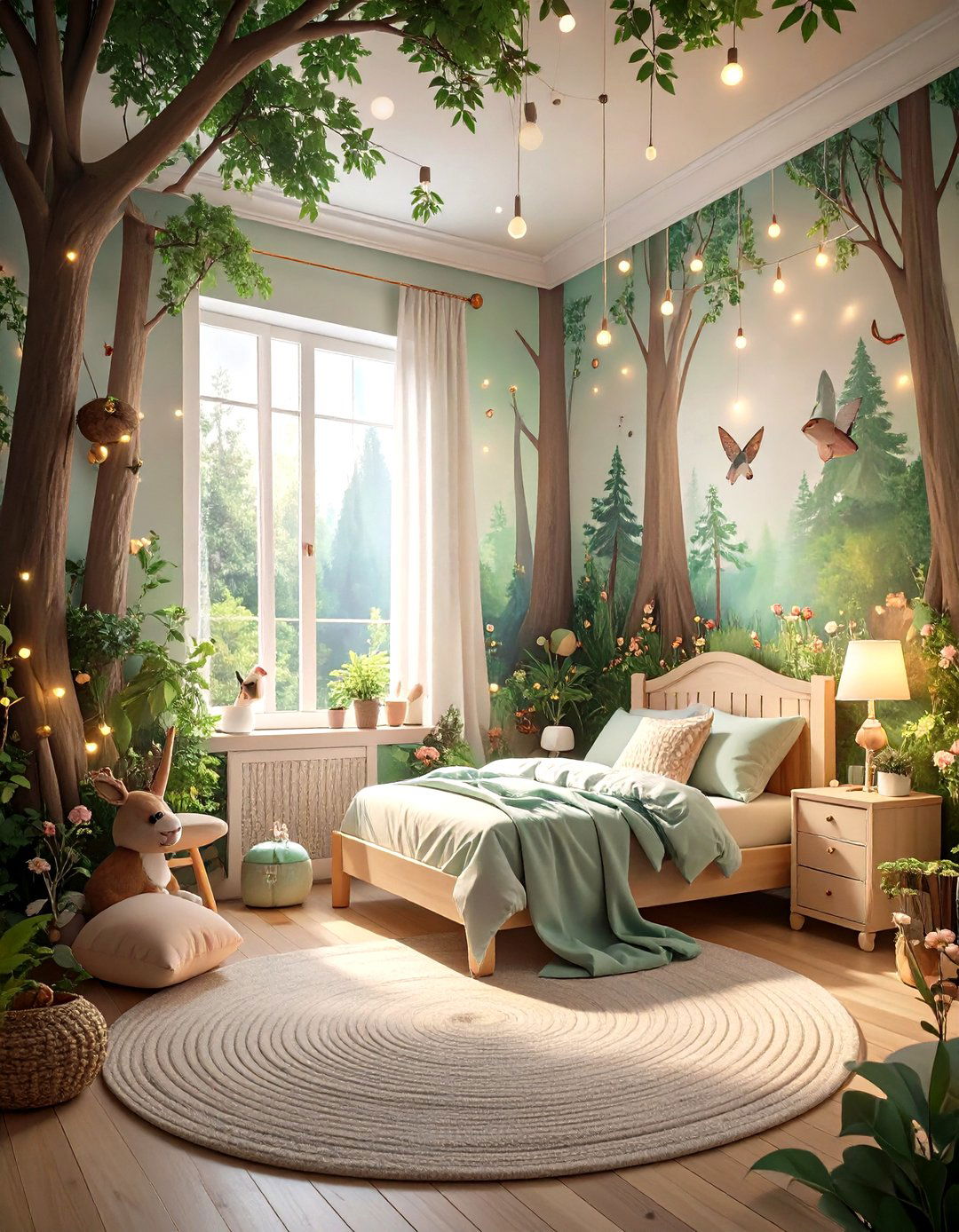 The Whimsical Forest Girls Room - 30 girls room decor ideas