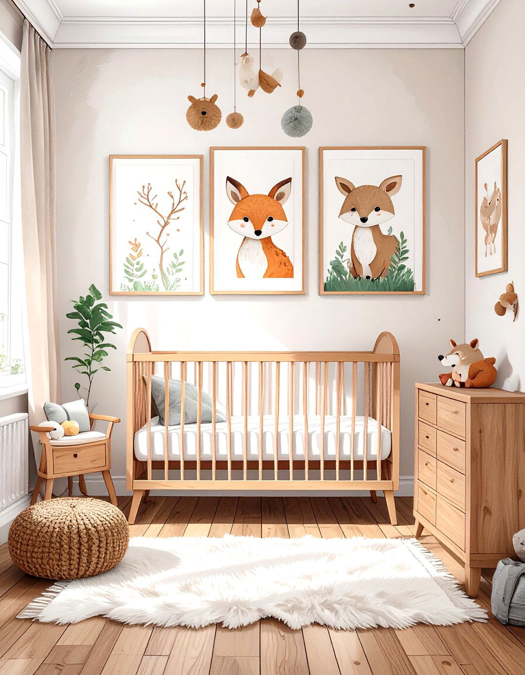 The Whimsical Woodland Creatures Room - 30 modern baby girl room ideas