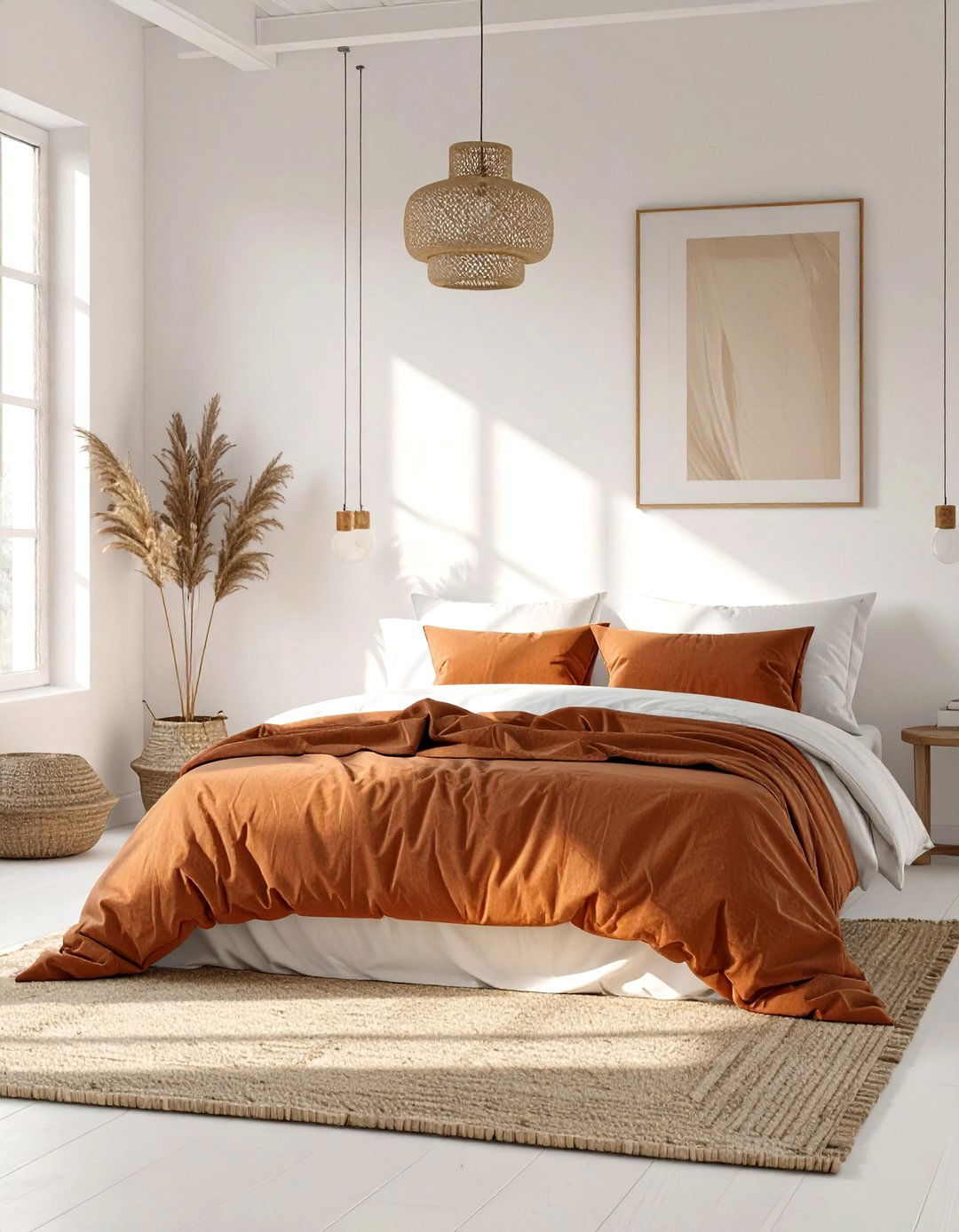 The White Bedroom with Warm Earth Tones - 30 modern white bedroom ideas