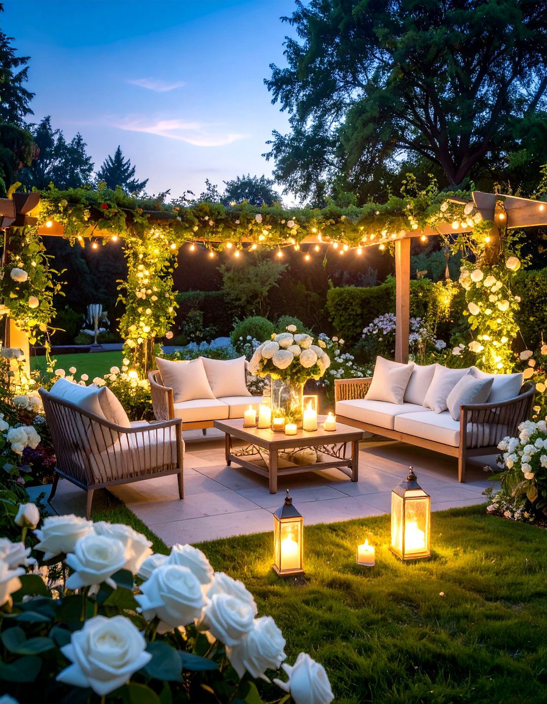 The White Garden Theme - 30 english garden ideas