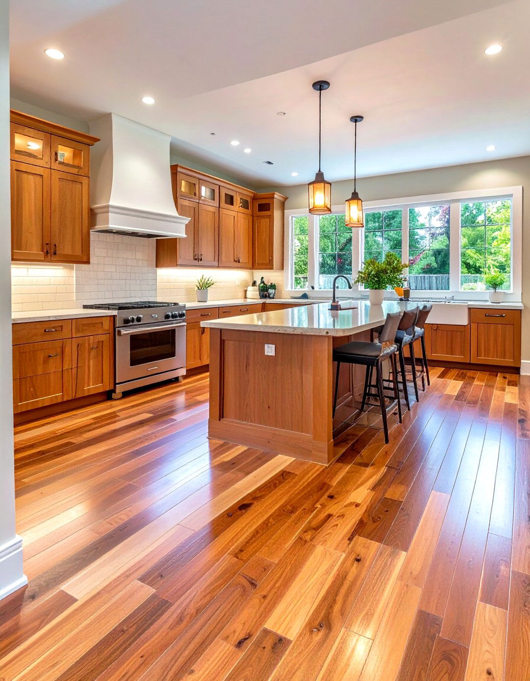 The Wide Plank Border - 30 kitchen tile to wood floor transition ideas