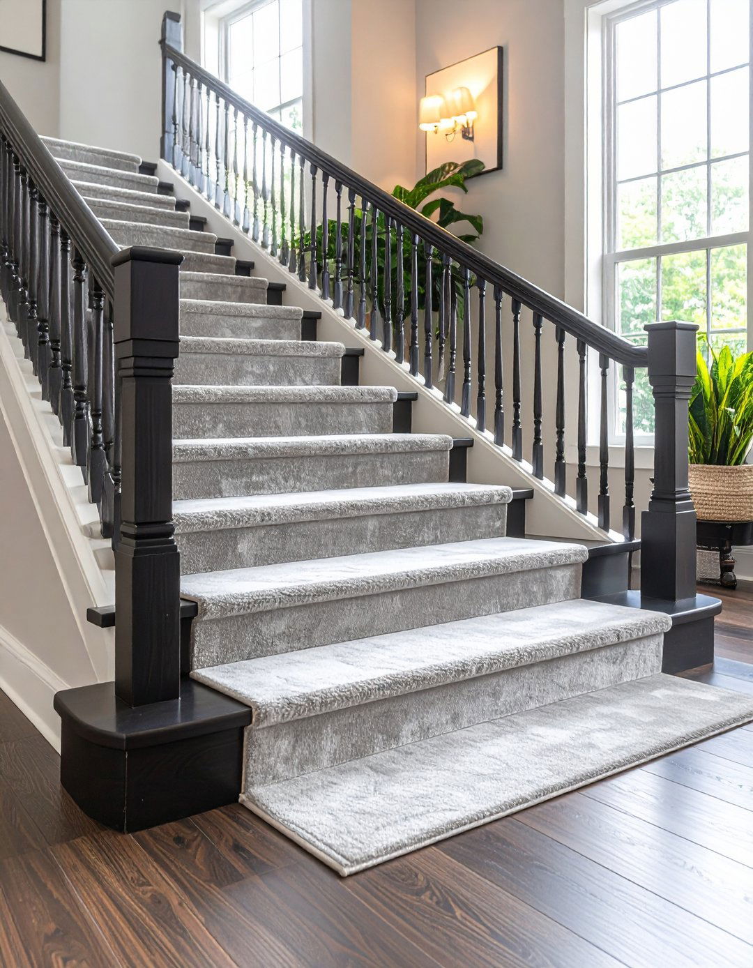 The Wide Runner Illusion - 30 latest carpet trends for stairs