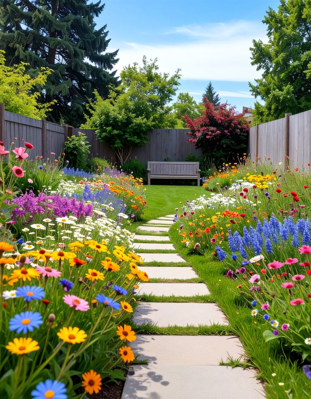 The Wildflower Meadow Experience - 30 budget backyard ideas no grass