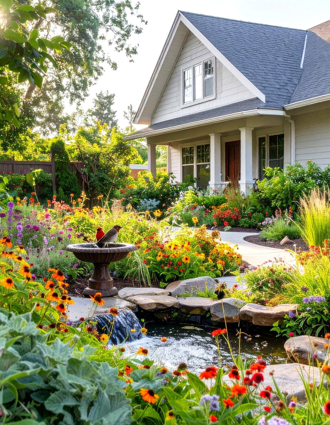 The Wildlife Habitat Garden - 30 front of house landscaping ideas