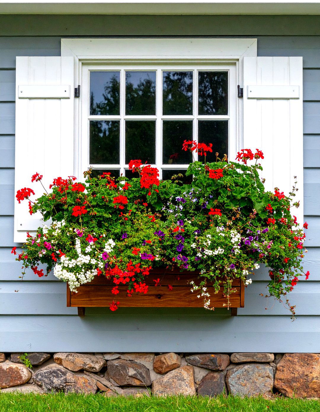 The Window Box Charm - 30 front lawn cheap simple front yard landscaping ideas