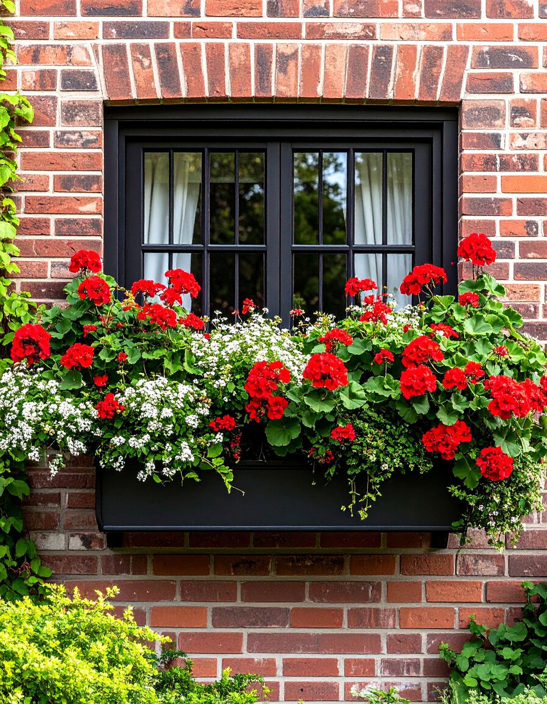 The Window Box Flower Display - 30 easy landscaping ideas