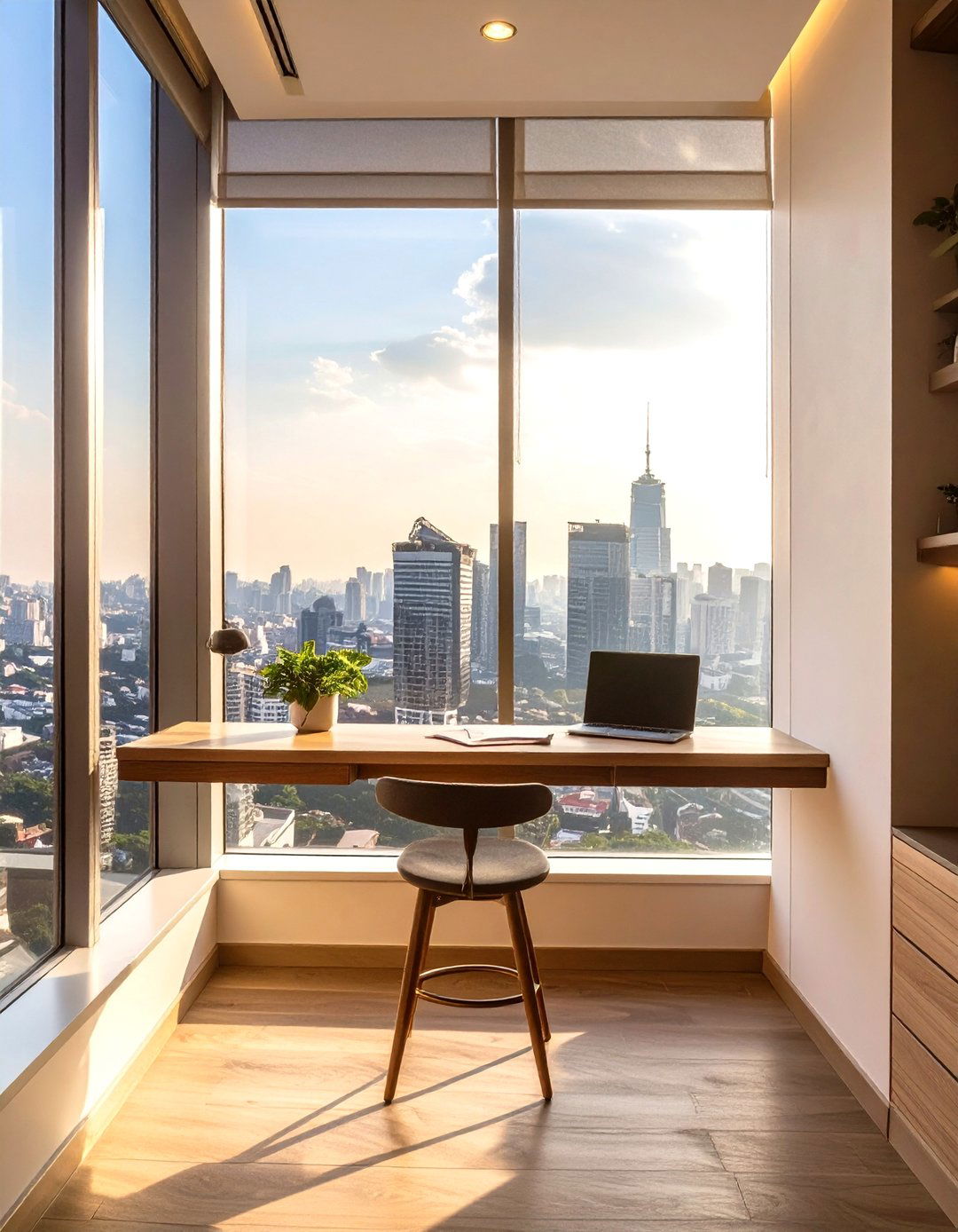 The Window Facing Perch Office - 30 creative small office interior design ideas