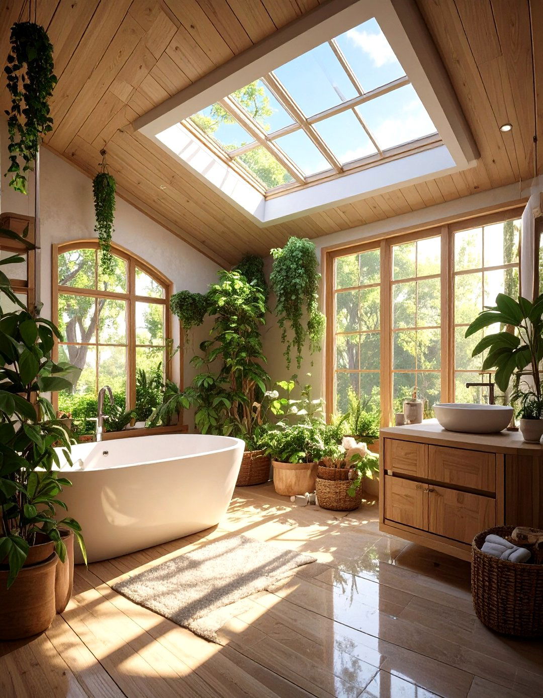 The Windowless Bathroom with a Solar Tube - 30 bathroom window ideas