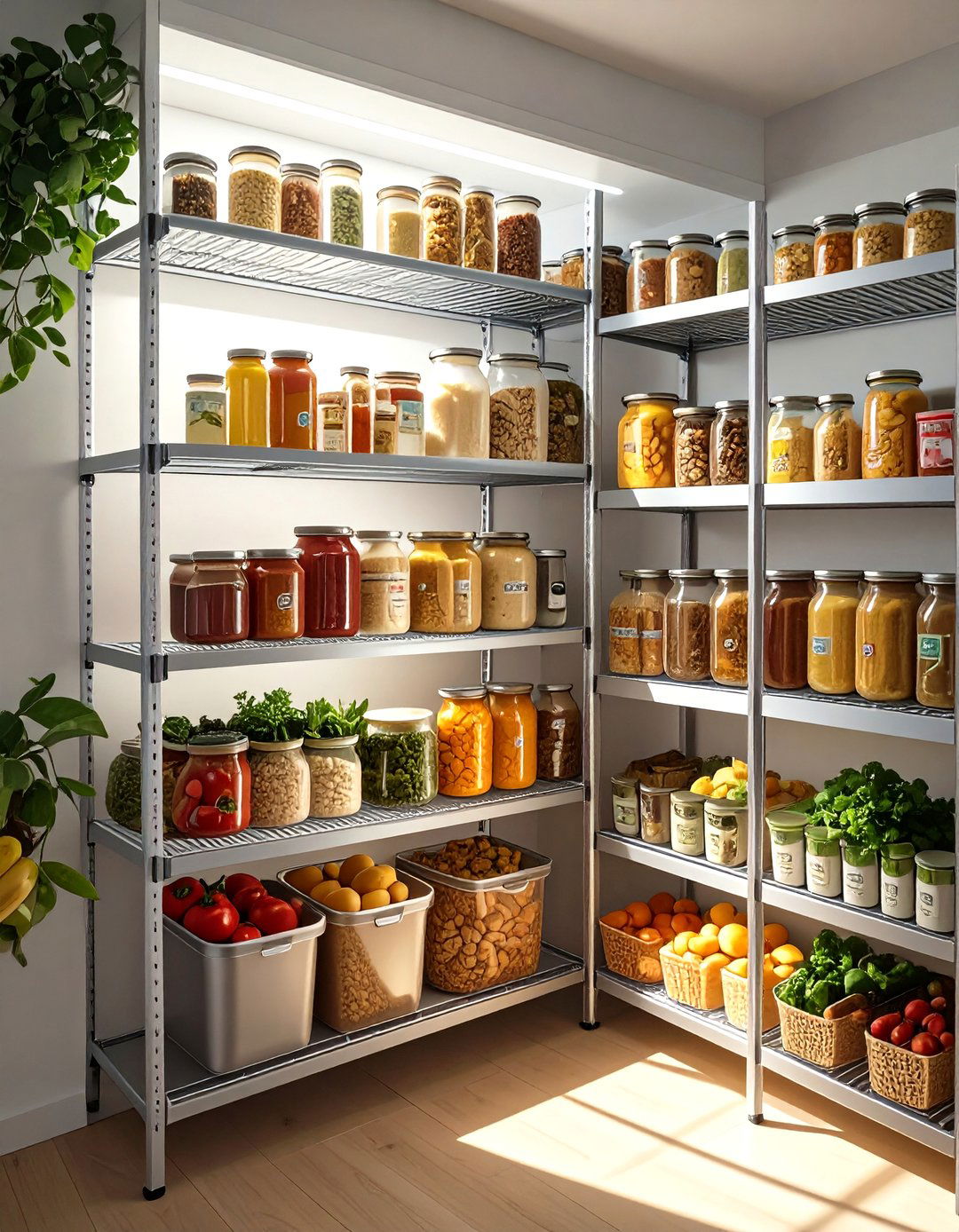 The Wire Shelving Pantry System - 30 organize pantry ideas