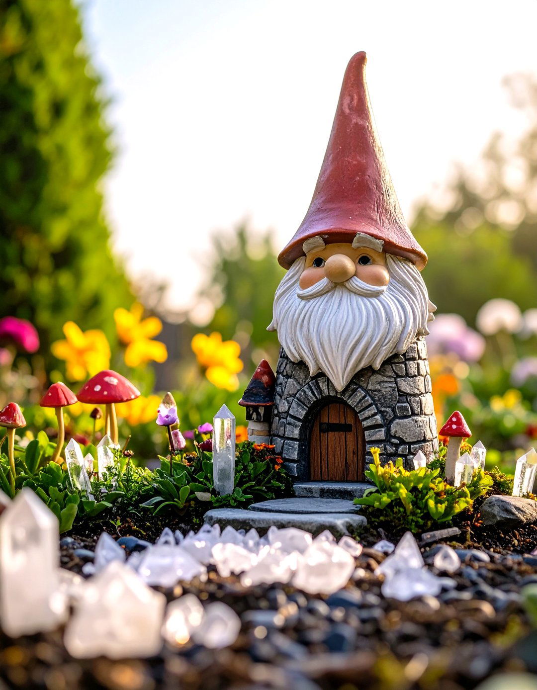 The Wizards Tower Gnome Garden - 30 gnome garden ideas