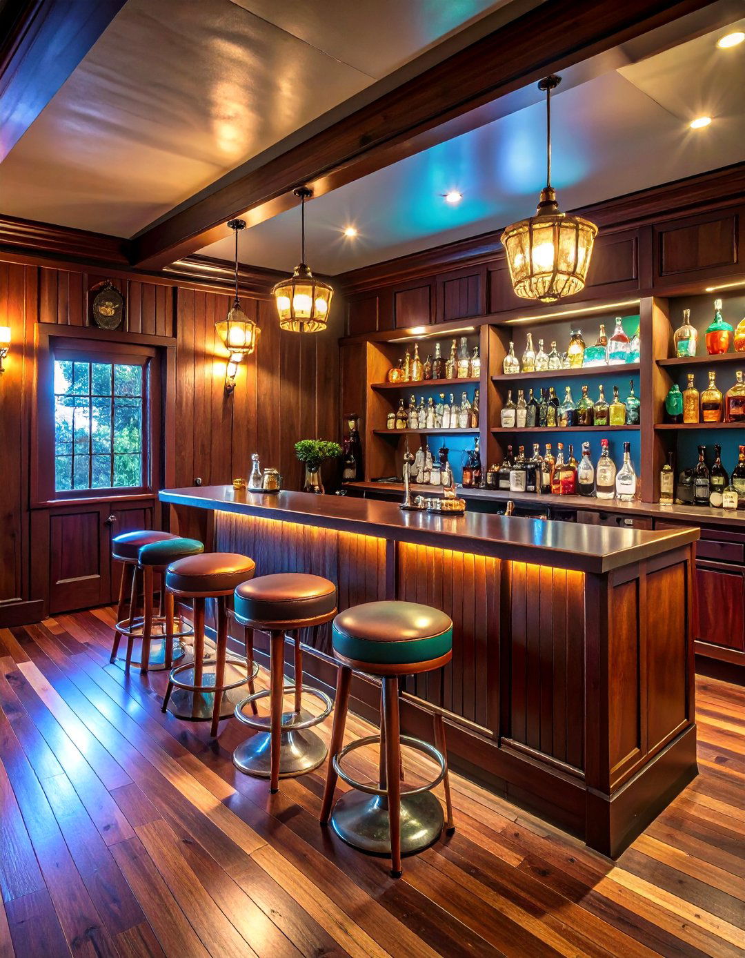The Wood Paneled Basement Bar - 30 70s interior design ideas