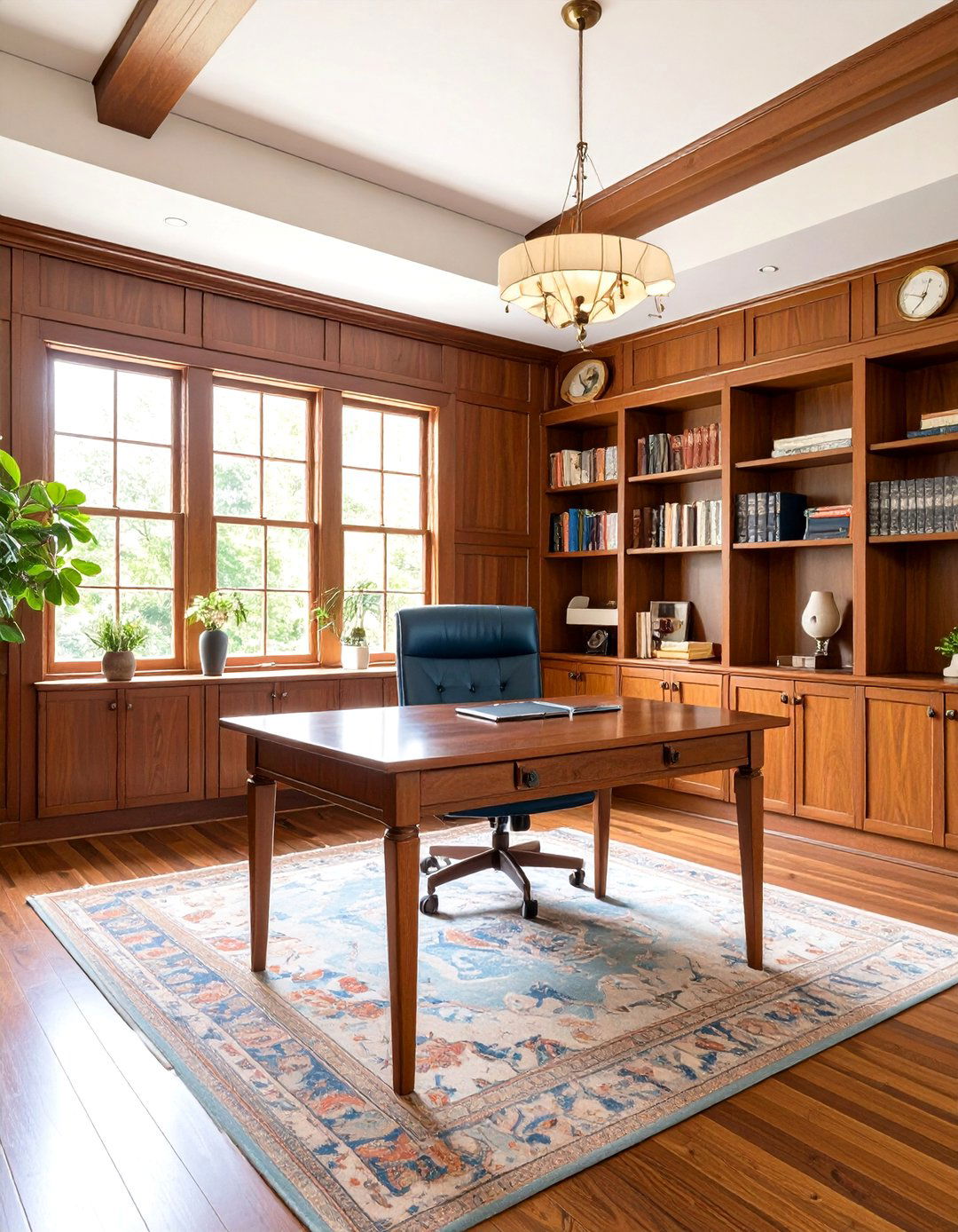 The Wood Paneled Home Office - 30 60s interior design ideas
