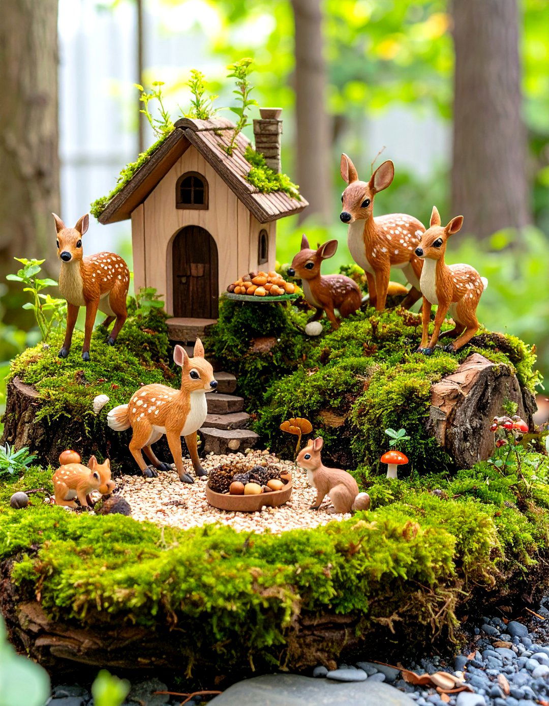 The Woodland Animal Friends Garden - 30 backyard fairy garden ideas