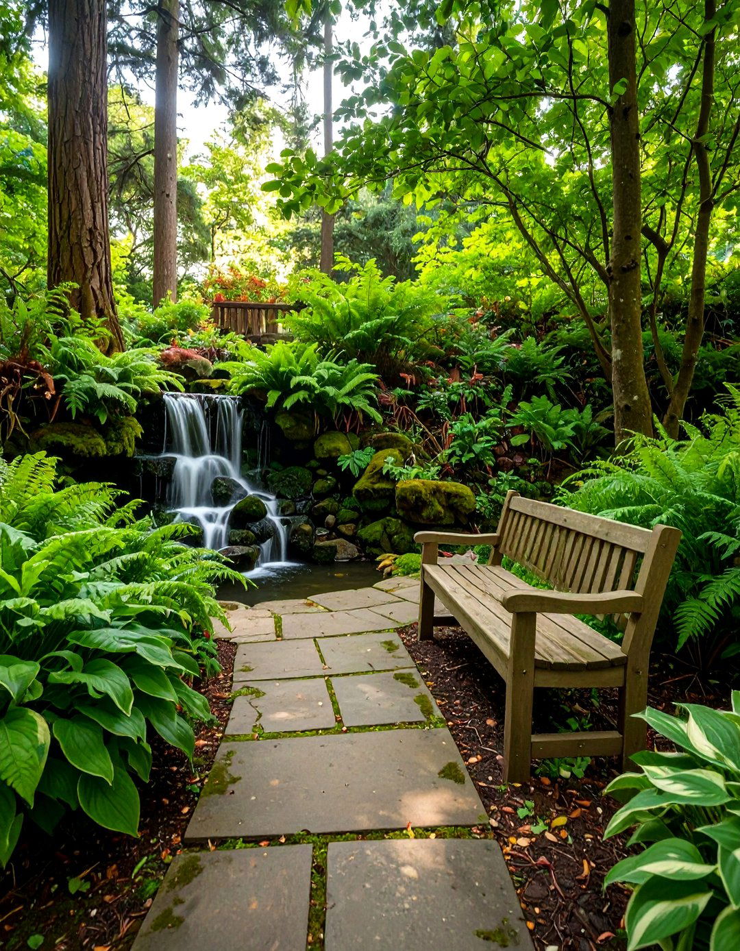 The Woodland Clearing Theme - 30 no grass backyard ideas