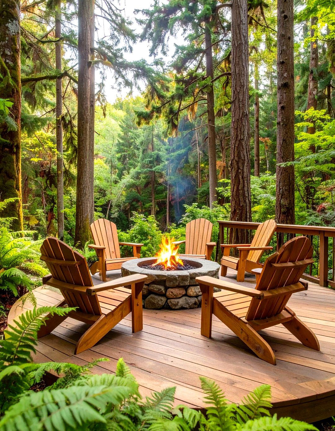 The Woodland Retreat Deck - 30 outdoor  decoration ideas