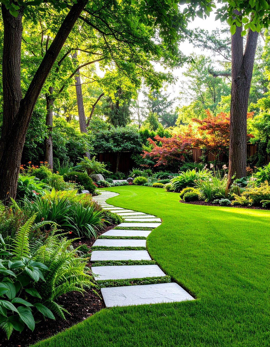 The Woodland Retreat Front Lawn - 30 front lawn landscaping ideas