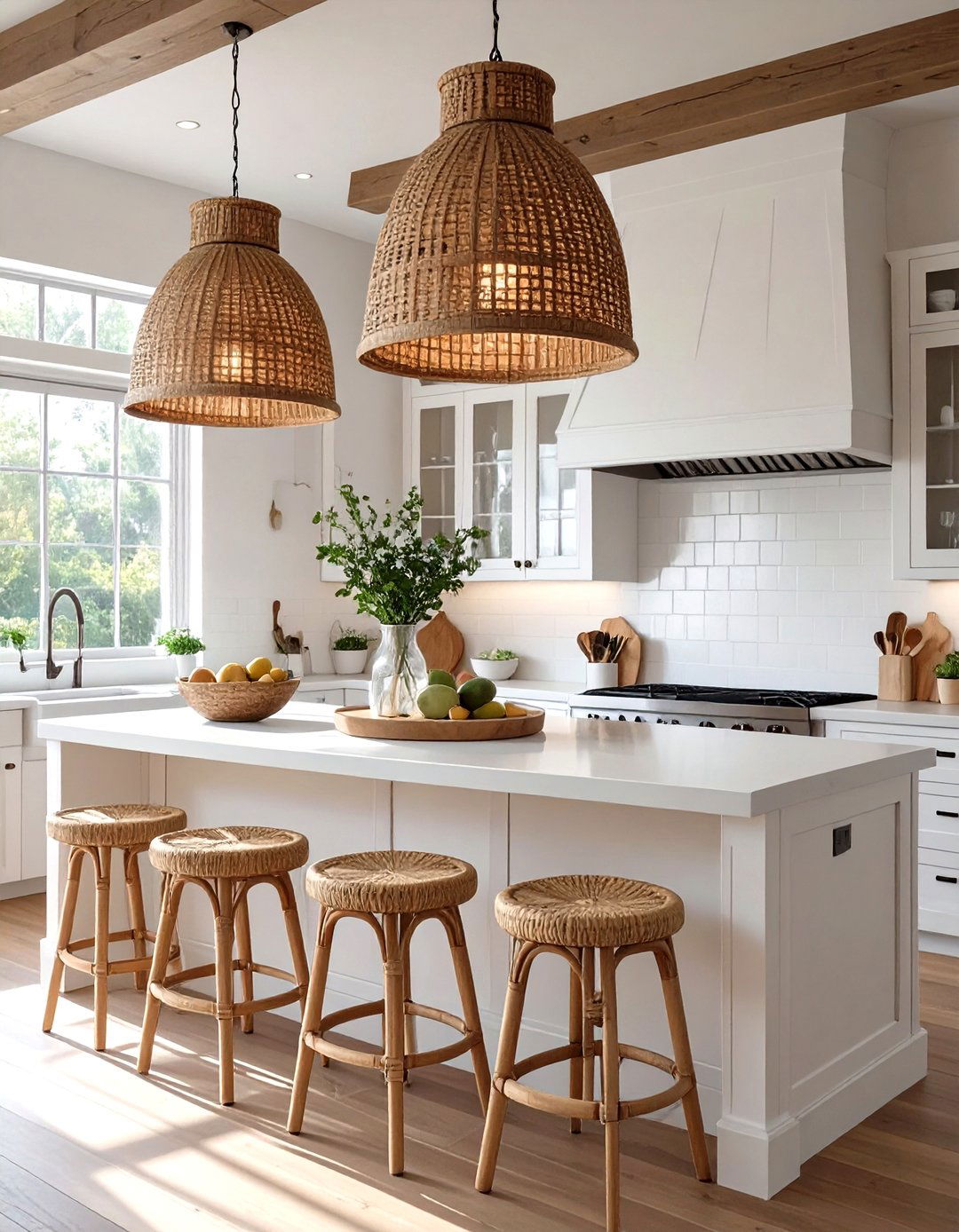 The Woven Texture Kitchen - 30 modern farmhouse kitchen ideas