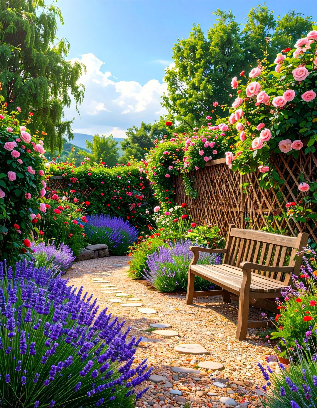 The Woven Wattle Fencing Charm - 30 backyard privacy ideas