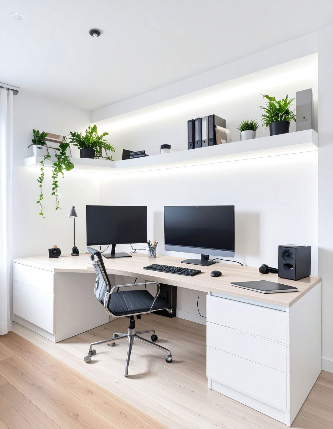 The Wraparound Desk Shelf - 30 office shelving ideas