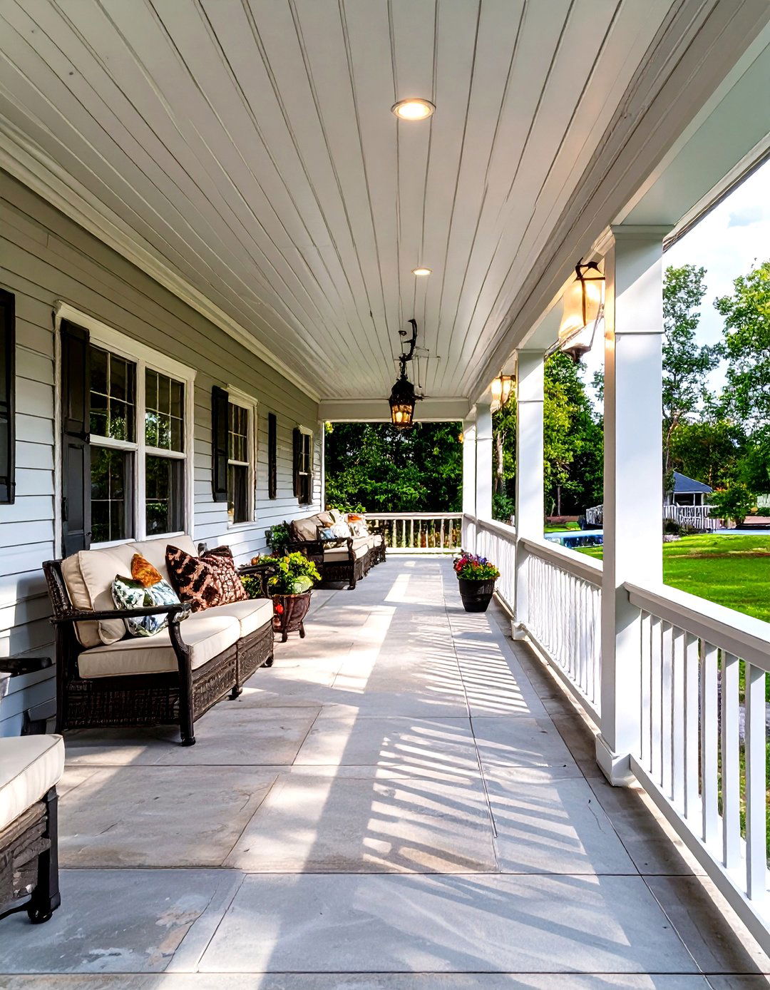 The Wraparound Porch Design - 30 mobile home front porch ideas