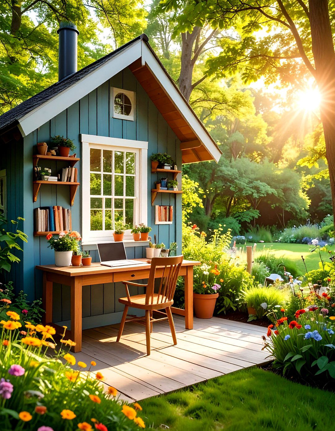 The Writers Cabin Garden Shed - 30 garden shed ideas