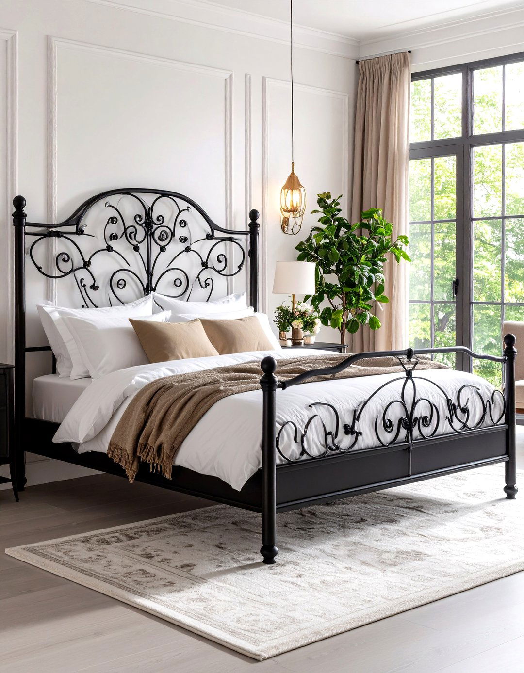 The Wrought Iron Bed Frame - 30 90s interior design ideas