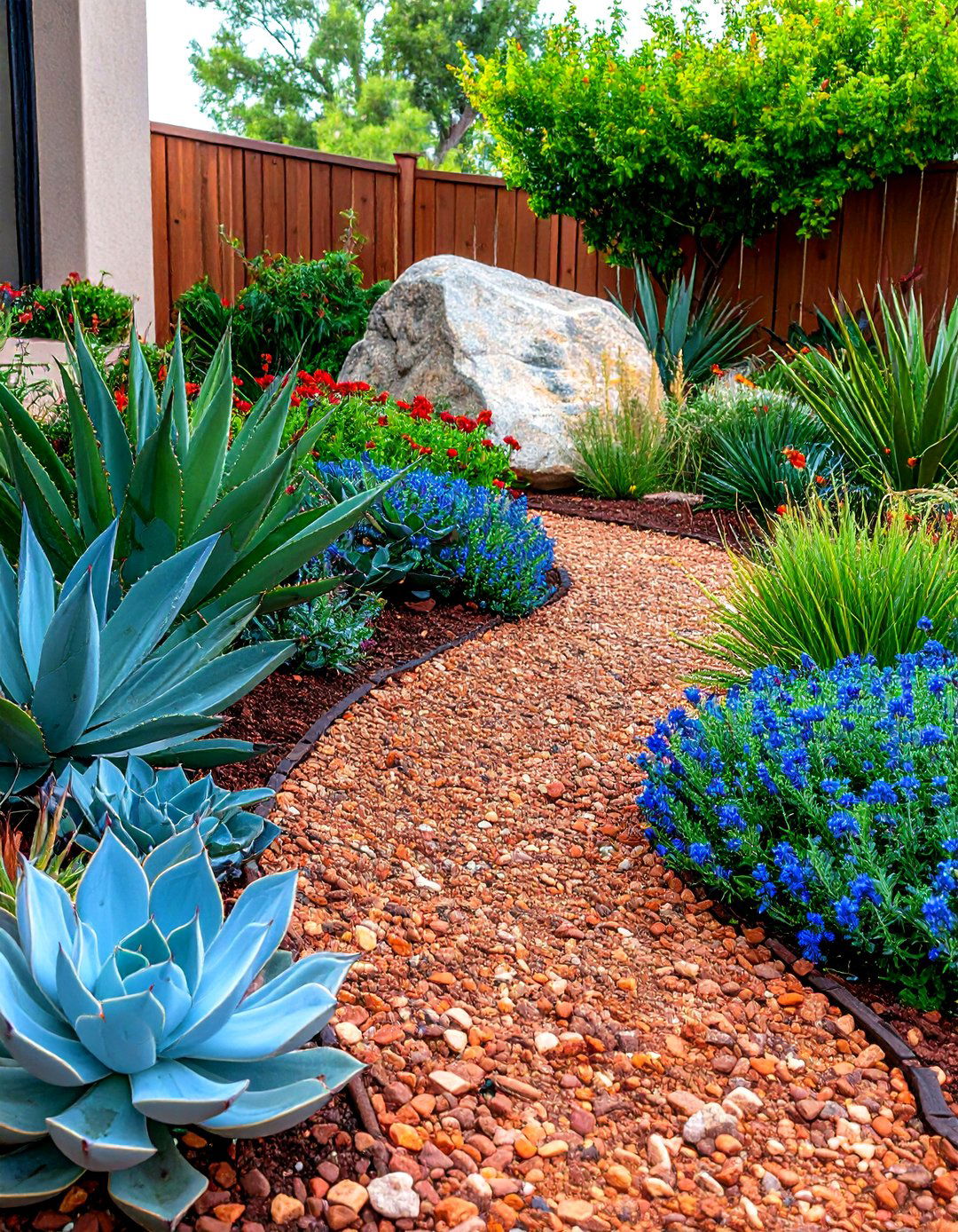 The Xeriscape Oasis Design - 30 landscape ideas for front of house low maintenance