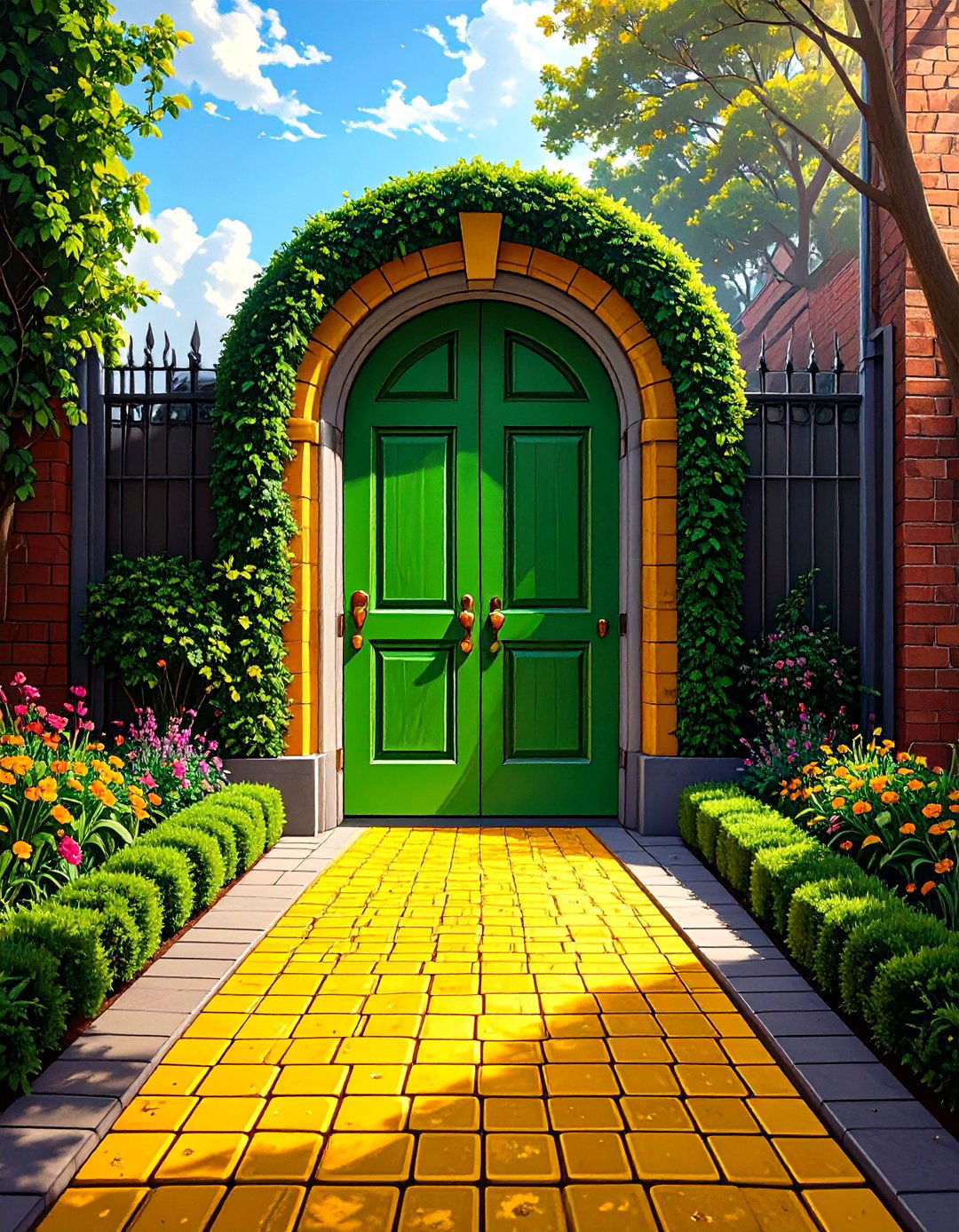 The Yellow Brick Road Door - 30 office door decoration ideas