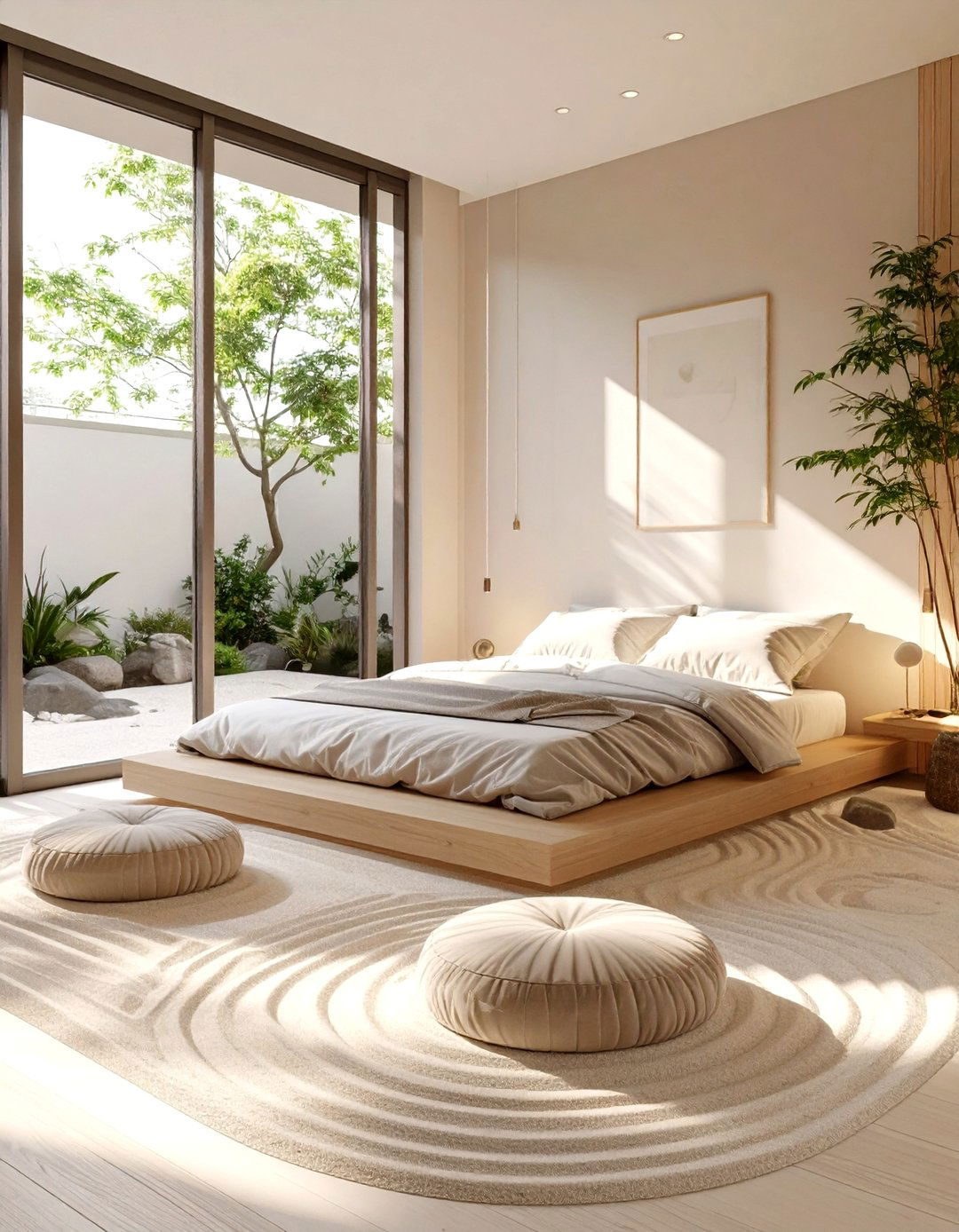 The Zen Garden Bedroom - 30 cozy modern small bedroom ideas