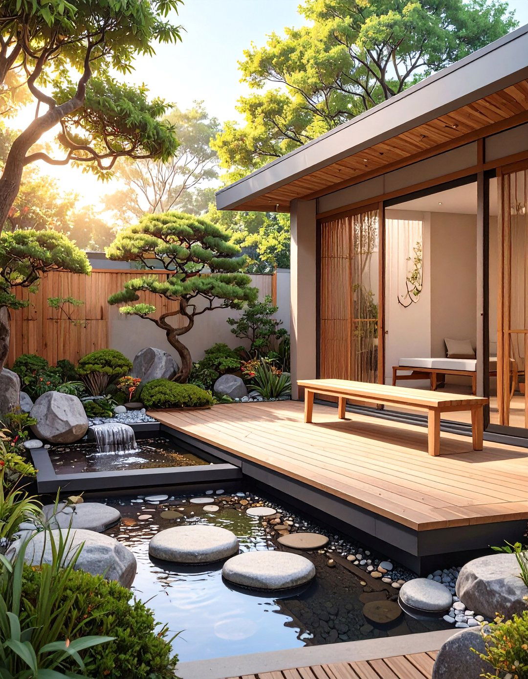 The Zen Garden Deck Oasis - 30 back deck ideas