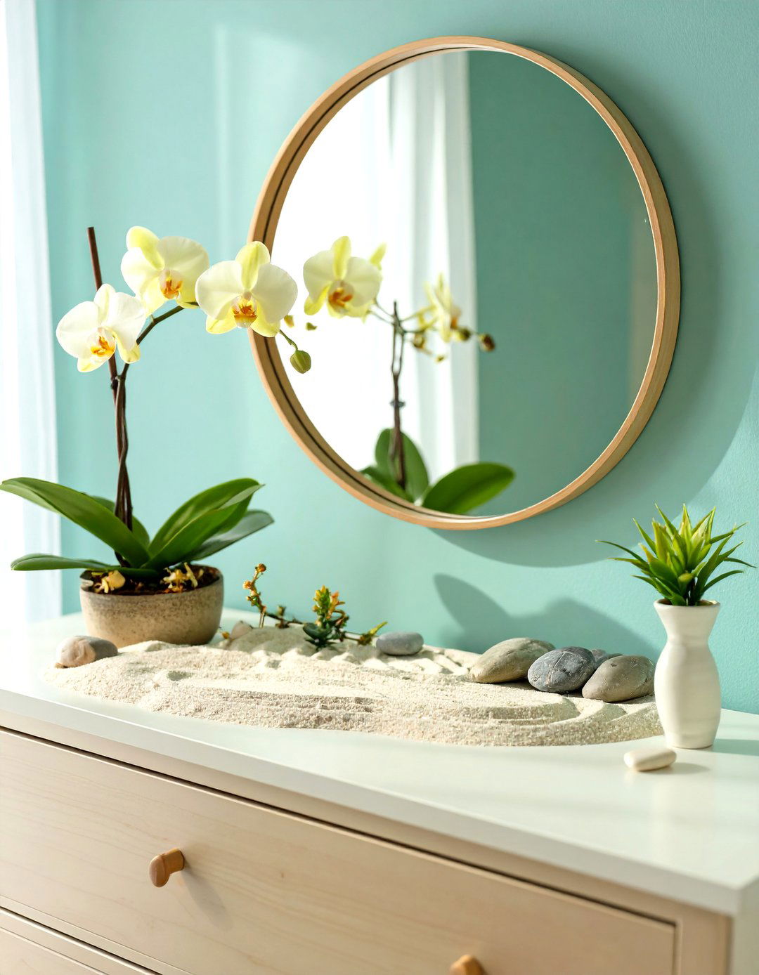 The Zen Garden Dresser Top - 30 bedroom dresser top decor ideas